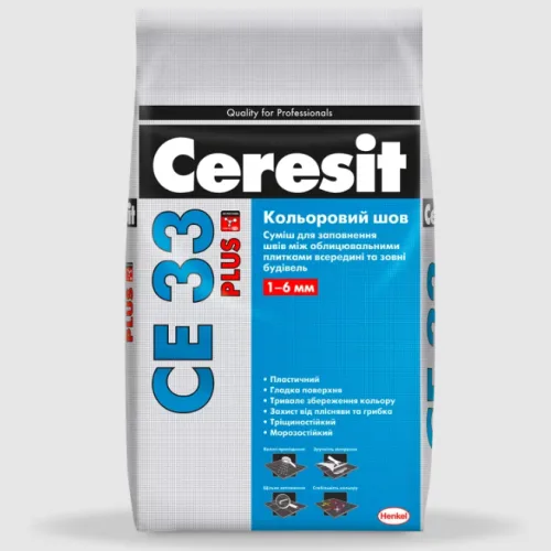 Кольоровий шов CERESIT CE 33 PLUS 2кг