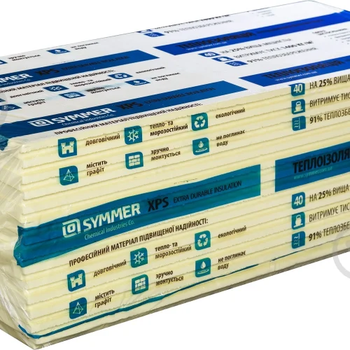 Плита ПСЕ-40 20х550х1200 SYMMER-XPS(21шт/упак) жовтий