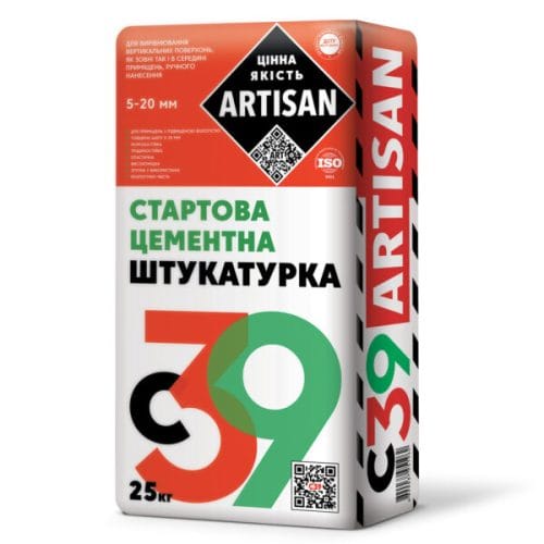 Артісан С-39 Штукатурка цементна стартова 25 кг