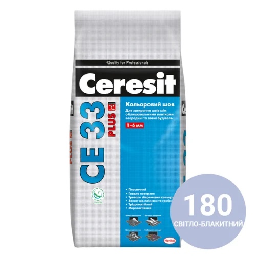 Затирка СЕ33 Plus/2кг Світло-блакитний 180