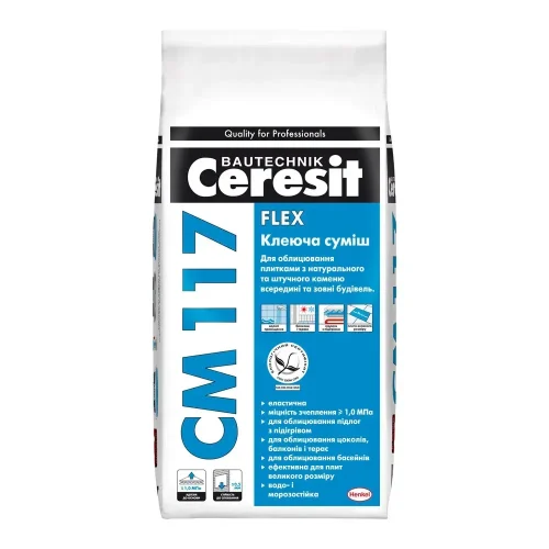 Церезіт CM-117/5кг Суміш клеюча fleks