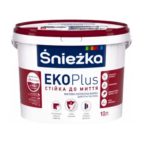 Інтер'єрна фарба СНЄЖКА Еко Plus 10л/13,7кг