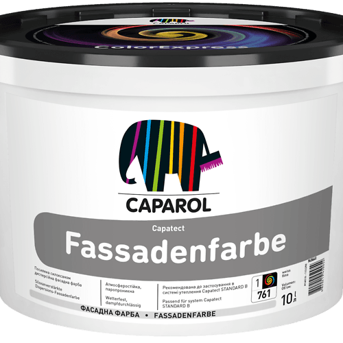 Фарба фасадна акрилова матова Caparol "Capatect Fassadenfarbe", База 1, 10 л.