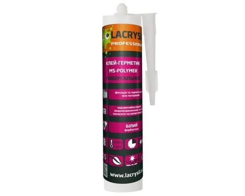 Клей MS-POLYMER SUPER FIX білий 400г Lacrysil