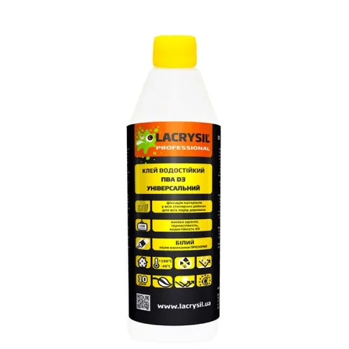 Клей ПВА D3 0,4кг Lacrysil